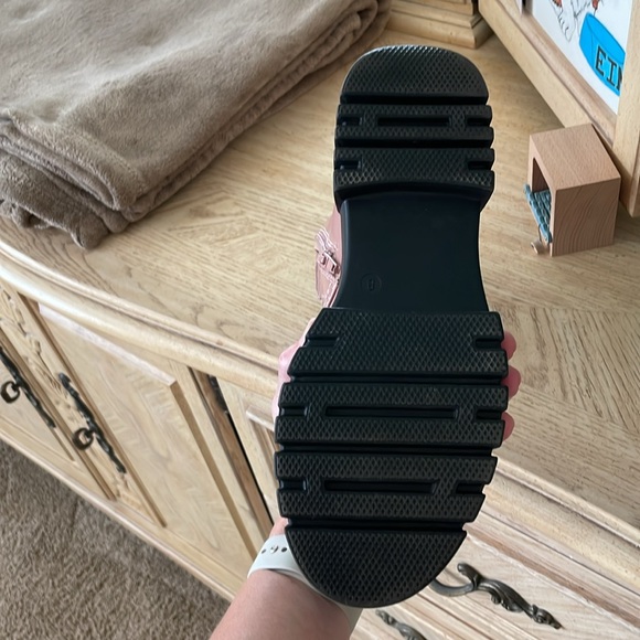 Limelight Dusty Pink Combat Boots - Picture 7 of 9